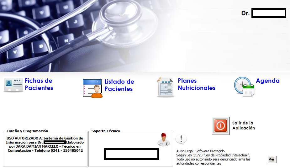Captura del sistema